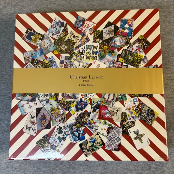 Christian Lacroix Other - Christian Lacroix Maison de Jeu 250 Piece 2 Sided Gilded Edge Jigsaw Puzzle NEW